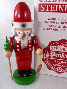Neu im Karton mit Etikett Steinbach Handarbeit in Deutschland molliger Weihnachtsmann Holz Nussknacker 13" x 5" - Bild 1 von 3
