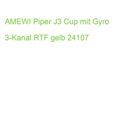 AMEWI Piper J3 Cup mit Gyro 3-Kanal RTF gelb 24107 (4260677953535) - Bild 1 von 2