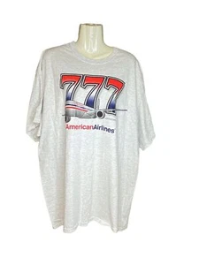 Camiseta American Airline Boeing AA 777 Gildan 2XL 2TG - Imagen 1 de 9