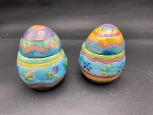 2 Avon Easter Egg Ceramic Candles - Picture 1 of 7