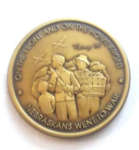 50th Anniversary World War II Omaha Nebraska 1995 Celebration Commemorative Coin - Bild 1 von 6