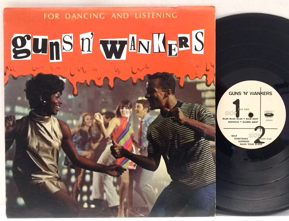 Guns 'N' Wankers - For Dancing And Listening LP 1994 US ORIG Fat Snuff NOFX Punk Foto 1 de 2