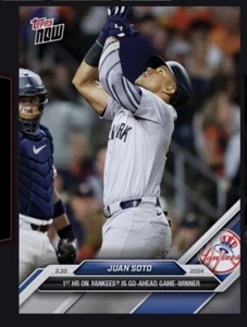 2024 Topps Now 30.03. - 1st Homerun As Yankee - Juan Soto (Topps Bunt Digital Card - Bild 1 von 1
