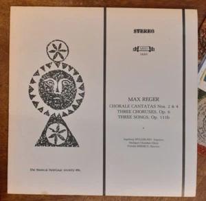 MHS 3728-Max Reger Chorale Cantata No. 2 & 4 Musical Heritage Society LP - Bild 1 von 1