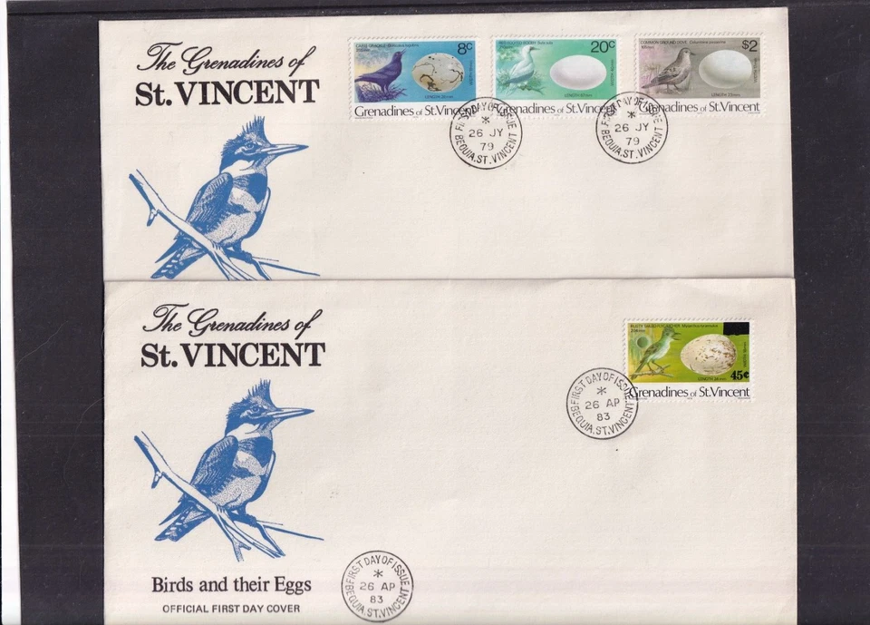 St Vincent Grenadines Birds choice FDC Grackle Booby Dove Flycatcher - Image 1 of 1