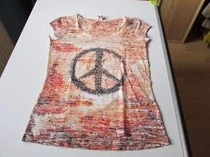 Damen T-Shirt mehrfarbig "Peace" von Key Largo, Gr. XL - Bild 1 von 9