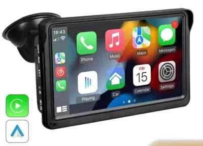 CarPlay Android Auto Autoradio 7" Touch Screen Lettore Multimediale USB AUX - Immagine 1 di 4