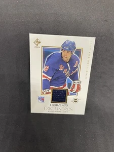 2003 Private Stock Eric Lindros #'ed 1338/1475 GAME USED JERSEY-Rangers - Picture 1 of 1