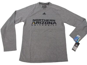 Neu North Arizona Holzfäller Herren Größen M-XL Adidas grau Climalite Shirt $ 35 - Bild 1 von 7