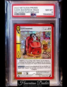 MetaZoo - Promoción LGS - Mochila de Sam - Holo completo - PSA 8 - Imagen 1 de 2