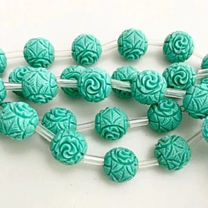 Rose Shape Acrylic Beads 25 Pcs Wholesale Pricing DIY Jewelry Making - Picture 1 of 1