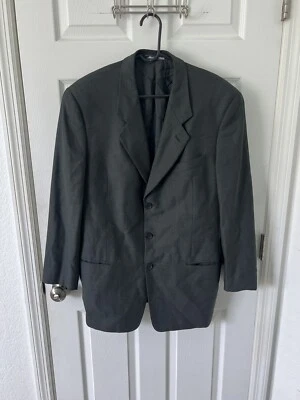 Giorgio Armani Blazer Houndstooth Wool Cashmere Sport Coat Jacket Geometric - Image 1 of 4