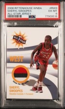 2006 Rittenhouse WNBA Sheryl Swoopes All-Star Jersey Patch PSA 6 THREE color