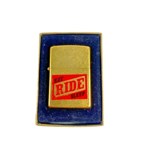Eat Ride Sleep Zippo Lighter Made in USA Brass - Picture 1 of 5