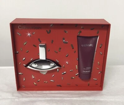 EUPHORIA by Calvin Klein | Conjunto de presente feminino 2 peças: 1,6 oz Eau Parfum + 3,3 B. Lotio - Imagem 1 de 3