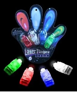 Hand Light Beams 4pc Set Multicolor LED EDM Rave Glowing Dance Party Favors - Picture 1 of 1