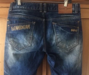 Distressed KESSON Korean Denim Jeans Size W34 X L33 MINT y HARD TO FIND - Imagen 1 de 11