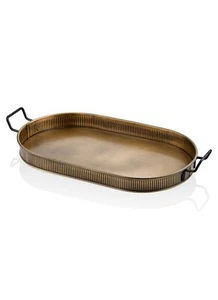 The Mia Gold Oval Serving Tray (66 x 32 cm) - Picture 1 of 2