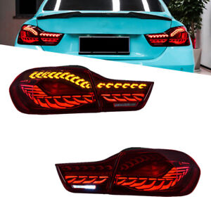 LED CS Red Tail Lights For BMW 4 Series M4 F32 F82 F36 2014-2020 Animation Lamps