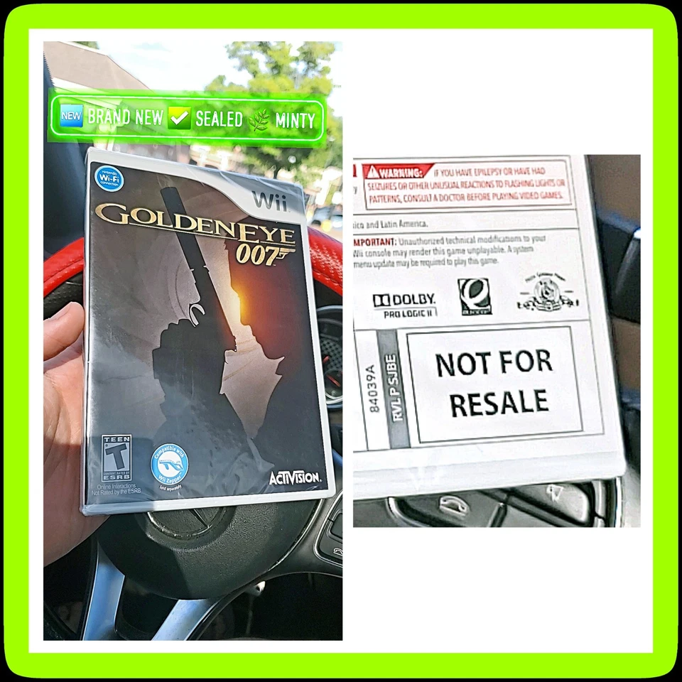 ⚜️ GOLDENEYE 007 Nintendo Wii NOT FOR RESALE 🔥 RARE ✅ BRAND NEW SEALED 🌿 MINTY - Image 1 of 4