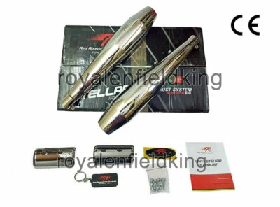 For Int 650 & Gt 650 Royal Enfield "Red Rooster Performance Stellar Exhaust" - Image 1 of 4