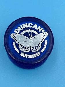 Vintage Duncan Butterfly Yo-Yo MADE IN USA Blau/Silber - Bild 1 von 2