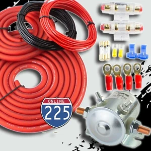 200 Amp Heavy Duty Dual Auxiliary Battery Isolator Complete Kit w/ Copper Cables - Picture 1 of 4