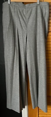 Pantalón Agnona talla 50 gris claro lana cachemir mezcla forrado cremallera lateral un poco arrugado Foto 1 de 4
