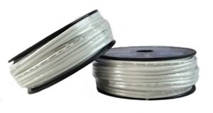 Two Rolls 50 Feet 16 Gauge White Marine Wire Tin Copper Plated OFC Speaker Cable