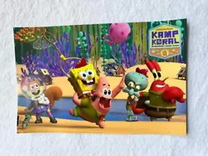 BOB ESPONJA PANTALONES CUADRADOS 11""x17"" Original Promoción Póster de TV SDCC 2023 COMO NUEVO Kamp Coral - Imagen 1 de 1