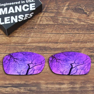 Polarized Replacement Lenses for-Oakley Fives Squared (4+1)2 -  Purple Mirrored - Picture 1 of 2