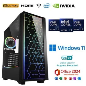 Gamer PC Intel Ultra 7 265k RTX 5060 2000GB SSD 4TB HDD 32GB RAM Windows 11 - Bild 1 von 9