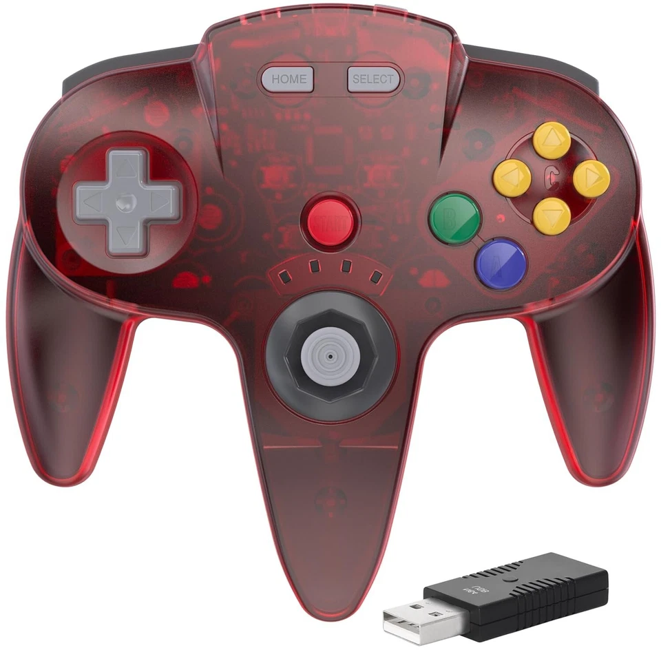 2.4GHz Wireless N64 Switch Online Controller+USB Dongle for PC/Mac/Raspberry Pi - Image 1 of 4