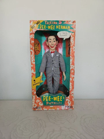 WORKING Vintage 1987 Talking Pee-Wee Herman Playhouse Doll In The Original Box Cover