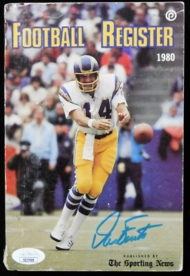 Dan Fouts San Diego Chargers Signed Sporting News Register Book JSA Authentic - Image 1 of 2