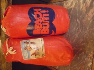 Celebrity owned rare pair of orange 70's"Beach Bum" blankets in bags/boat/travel - Picture 1 of 1