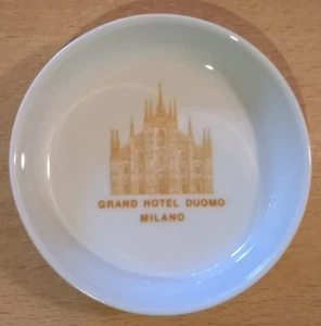 CENDRIER/VIDE-POCHE : HOTEL GRAND HOTEL DUOMO Milan - Porcelaine Hutschenreuther - Picture 1 of 6