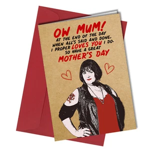 #1270 Funny Gavin & Stacey Mothers Day Card Nessa Cheeky Rude Nessa Love You - Picture 1 of 2