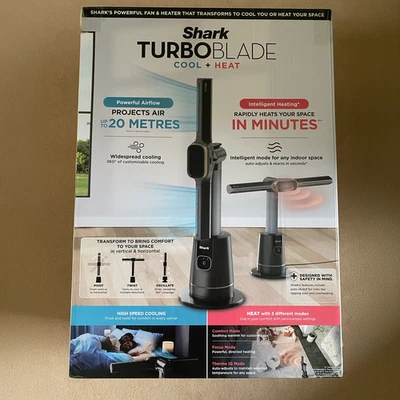 Shark TurboBlade Cool + Heat Fan TH200UK | Dual Fan and Heater | BRAND NEW - Image 1 of 4