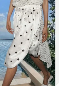 Zara Polka Dot Midi Ballon Rock Satin Gr. L Ref 3303 035 - Bild 1 von 11