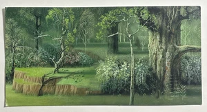 Postal del bosque de la Bella Durmiente de Disney larga sin publicar - Imagen 1 de 6