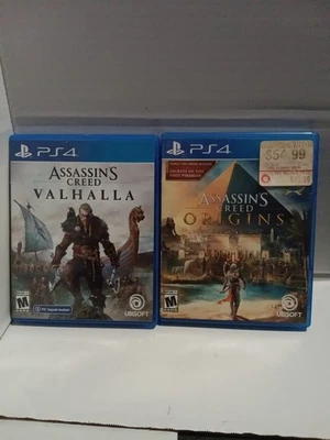Playstation 4 / PS4: Assassin's creed; Origins and Assassin's creed Valhalla  - Image 1 of 4