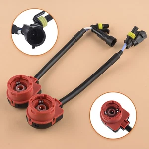 2x D2 D2S D2R D2C HID Xenon Bulb Adapters Wire Harness Connector Cable Socket A5 - Picture 1 of 6