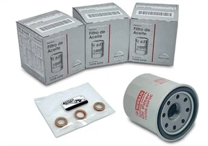 SET 3 PCS NEW Genuine OEM 15208-65F0E Engine Oil Filter + 11026-JA00A 11026-0... - Picture 1 of 8