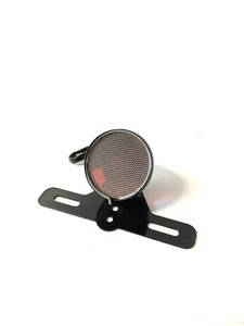 Faro Trasero Negro Brillante Con Reejilla Y Placa Ø 45mm - Bild 1 von 3