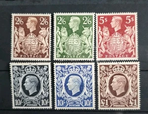 GB KING GEORGE VI SG 476B TO 478C SET OF 6 M/MINT - Picture 1 of 1