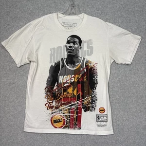 Hakeem Olajuwon Houston Rockets Tshirt Gr. M Mitchell & Ness Player Burst weiß - Bild 1 von 16