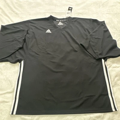 Camiseta deportiva de entrenamiento de práctica de hockey Adidas adiTeam AG STK2 negra para hombre mediana EC7632 Foto 1 de 4