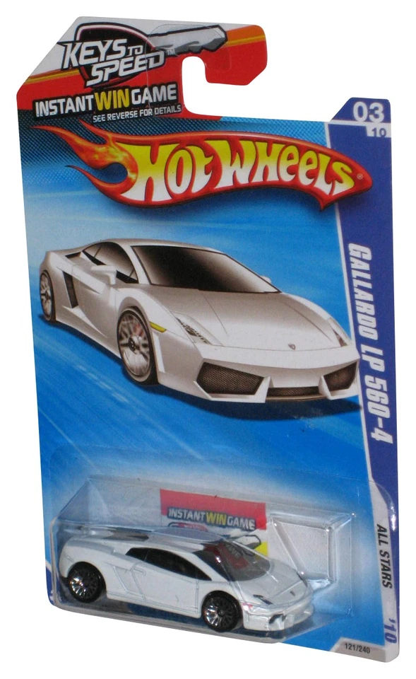 Coche Hot Wheels All Stars '10 03/10 (2009) Blanco Gallardo LP 560-4 121/240 - (Llave Foto 1 de 1