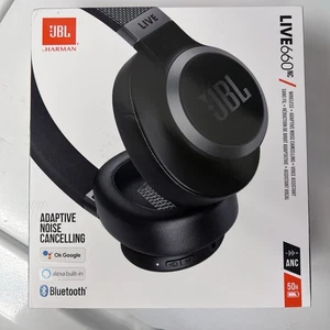 JBL Live 660NC Wireless Bluetooth Over-ear Noise-cancelling Headphones NEW - Picture 1 of 7